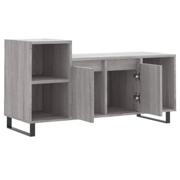 vidaXL Έπιπλο Τηλεόρασης Γκρι Sonoma 100x35x55cm από Επεξεργ. Ξύλο