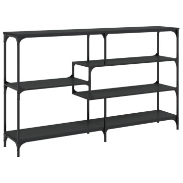 vidaXL Τραπέζι Κονσόλα Μαύρο 160x32x95cm Επεξεργασμένο Ξύλο 1 τεμ.