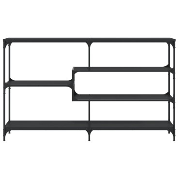vidaXL Τραπέζι Κονσόλα Μαύρο 160x32x95cm Επεξεργασμένο Ξύλο 1 τεμ.