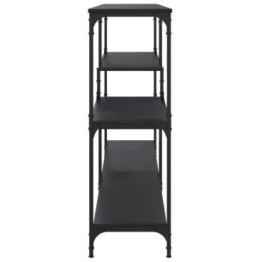 vidaXL Τραπέζι Κονσόλα Μαύρο 160x32x95cm Επεξεργασμένο Ξύλο 1 τεμ.
