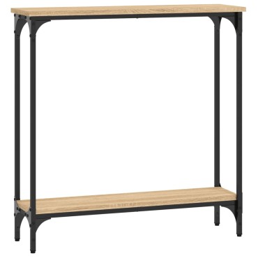 vidaXL Τραπέζι Κονσόλα Sonoma Δρυς 75x22,5x75cm Επεξεργασμένο Ξύλο 1 τεμ.