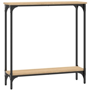vidaXL Τραπέζι Κονσόλα Sonoma Δρυς 75x22,5x75cm Επεξεργασμένο Ξύλο 1 τεμ.