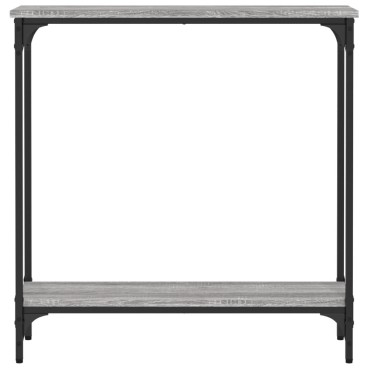 vidaXL Τραπέζι Κονσόλα Γκρι Sonoma 75x22,5x75cm Επεξεργασμένο Ξύλο 1 τεμ.