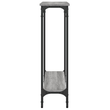 vidaXL Τραπέζι Κονσόλα Γκρι Sonoma 75x22,5x75cm Επεξεργασμένο Ξύλο 1 τεμ.