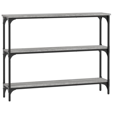 vidaXL Τραπέζι Κονσόλα Γκρι Sonoma 100x22,5x75cm Επεξεργασμένο Ξύλο 1 τεμ.