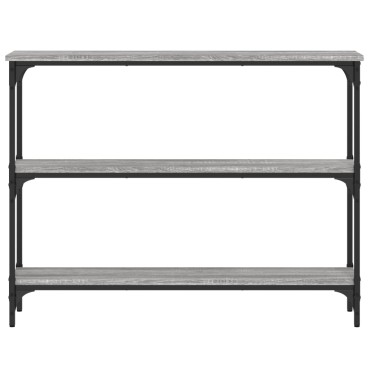 vidaXL Τραπέζι Κονσόλα Γκρι Sonoma 100x22,5x75cm Επεξεργασμένο Ξύλο 1 τεμ.
