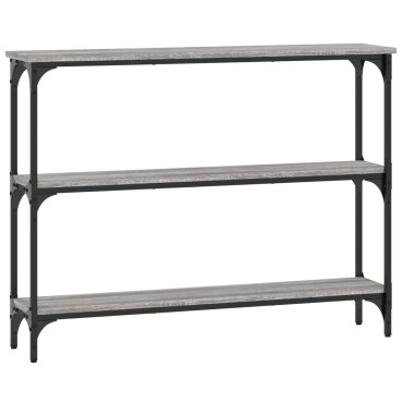 vidaXL Τραπέζι Κονσόλα Γκρι Sonoma 100x22,5x75cm Επεξεργασμένο Ξύλο 1 τεμ.