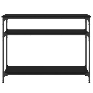 vidaXL Τραπέζι Κονσόλα Μαύρο 100x29x75cm Επεξεργασμένο Ξύλο 1 τεμ.