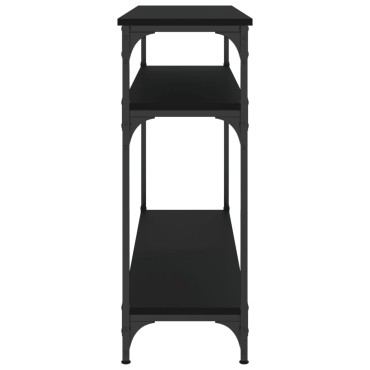 vidaXL Τραπέζι Κονσόλα Μαύρο 100x29x75cm Επεξεργασμένο Ξύλο 1 τεμ.