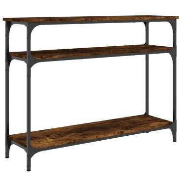 vidaXL Τραπέζι Κονσόλα Καπνιστή Δρυς 100x29x75cm Επεξεργ. Ξύλο 1 τεμ.