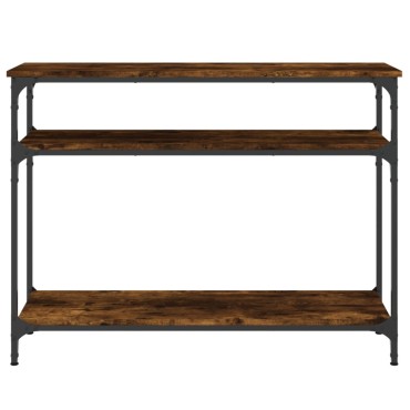 vidaXL Τραπέζι Κονσόλα Καπνιστή Δρυς 100x29x75cm Επεξεργ. Ξύλο 1 τεμ.