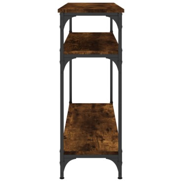 vidaXL Τραπέζι Κονσόλα Καπνιστή Δρυς 100x29x75cm Επεξεργ. Ξύλο 1 τεμ.