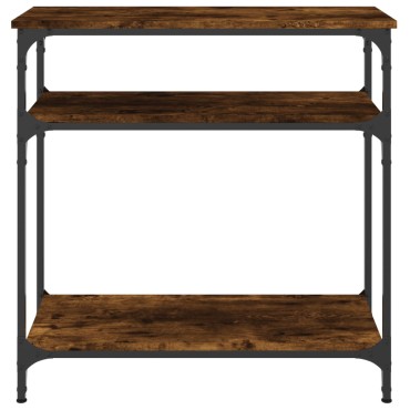 vidaXL Τραπέζι Κονσόλα Καπνιστή Δρυς 75x29x75cm Επεξεργ. Ξύλο 1 τεμ.