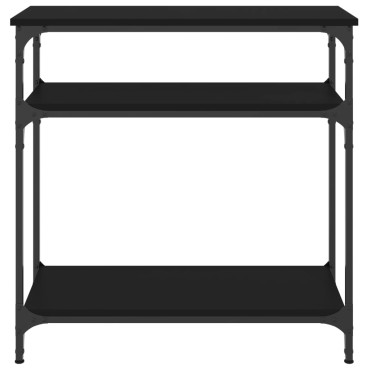 vidaXL Τραπέζι Κονσόλα Μαύρο 75x29x75cm από Επεξεργ. Ξύλο 1 τεμ.