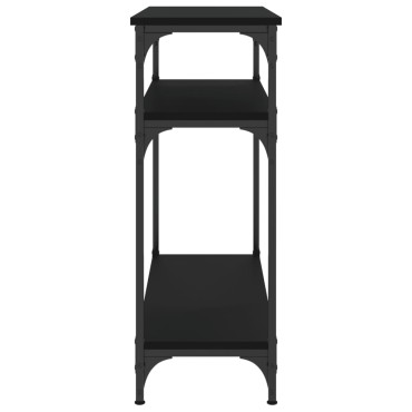 vidaXL Τραπέζι Κονσόλα Μαύρο 75x29x75cm από Επεξεργ. Ξύλο 1 τεμ.