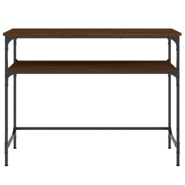 vidaXL Τραπέζι Κονσόλα Καφέ Δρυς 100x35,5x75cm Επεξεργασμένο Ξύλο 1 τεμ.