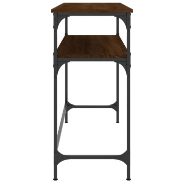 vidaXL Τραπέζι Κονσόλα Καφέ Δρυς 100x35,5x75cm Επεξεργασμένο Ξύλο 1 τεμ.