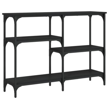 vidaXL Τραπέζι Κονσόλα Μαύρο 102x29x75cm Επεξεργασμένο Ξύλο 1 τεμ.