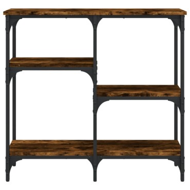 vidaXL Τραπέζι Κονσόλα Καπνιστή Δρυς 80x29x75cm Επεξεργ. Ξύλο 1 τεμ.