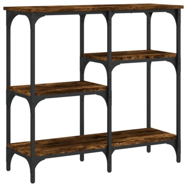 vidaXL Τραπέζι Κονσόλα Καπνιστή Δρυς 80x29x75cm Επεξεργ. Ξύλο 1 τεμ.