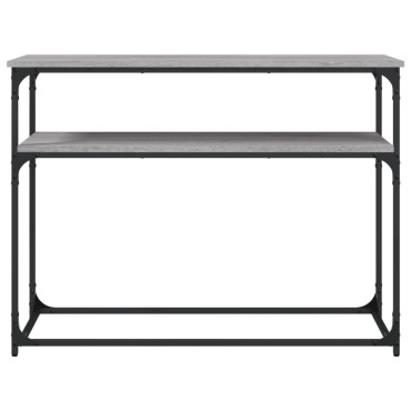 vidaXL Τραπέζι Κονσόλα Γκρι Sonoma 100x35,5x75cm Επεξεργασμένο Ξύλο 1 τεμ.