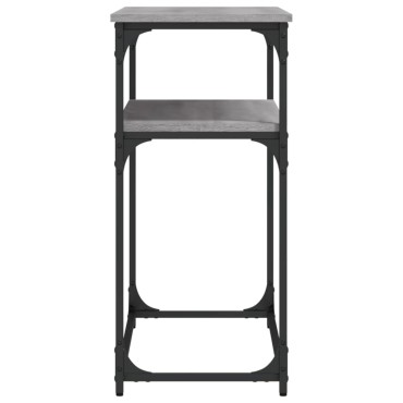 vidaXL Τραπέζι Κονσόλα Γκρι Sonoma 100x35,5x75cm Επεξεργασμένο Ξύλο 1 τεμ.