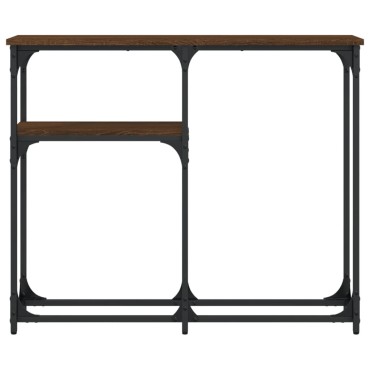 vidaXL Τραπέζι Κονσόλα Καφέ Δρυς 90x22,5x75cm Επεξεργασμένο Ξύλο 1 τεμ.