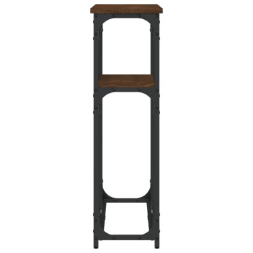 vidaXL Τραπέζι Κονσόλα Καφέ Δρυς 90x22,5x75cm Επεξεργασμένο Ξύλο 1 τεμ.