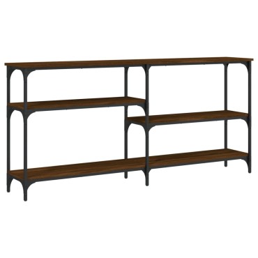 vidaXL Τραπέζι Κονσόλα Καφέ Δρυς 160x29x75cm Επεξεργασμένο Ξύλο 1 τεμ.