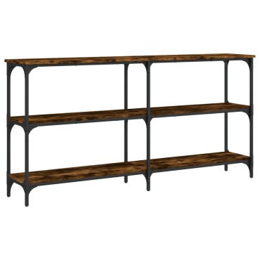 vidaXL Τραπέζι Κονσόλα Καπνιστή Δρυς 150x29x75cm Επεξεργασμένο Ξύλο 1 τεμ.