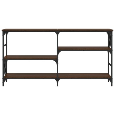 vidaXL Τραπέζι Κονσόλα Καφέ Δρυς 150x29x76,5cm από Επεξεργ. Ξύλο 1 τεμ.