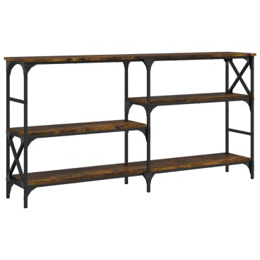 vidaXL Τραπέζι Κονσόλα Καπνιστή Δρυς 150x29x76,5cm Επεξεργ. Ξύλο 1 τεμ.