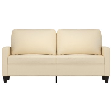 vidaXL Καναπές Διθέσιος Κρεμ Υφασμάτινος 158x77x80cm 1 τεμ.