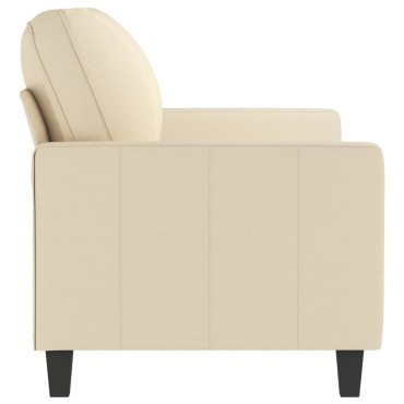vidaXL Καναπές Διθέσιος Κρεμ Υφασμάτινος 158x77x80cm 1 τεμ.