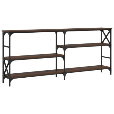 vidaXL Τραπέζι Κονσόλα Καφέ Δρυς 180x29x76,5cm Επεξεργασμένο Ξύλο 1 τεμ.