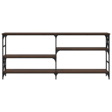 vidaXL Τραπέζι Κονσόλα Καφέ Δρυς 180x29x76,5cm Επεξεργασμένο Ξύλο 1 τεμ.