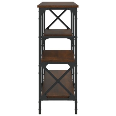 vidaXL Τραπέζι Κονσόλα Καφέ Δρυς 180x29x76,5cm Επεξεργασμένο Ξύλο 1 τεμ.