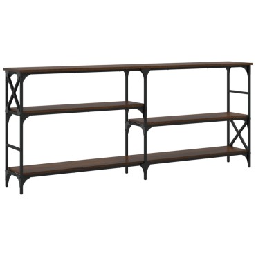 vidaXL Τραπέζι Κονσόλα Καφέ Δρυς 180x29x76,5cm Επεξεργασμένο Ξύλο 1 τεμ.