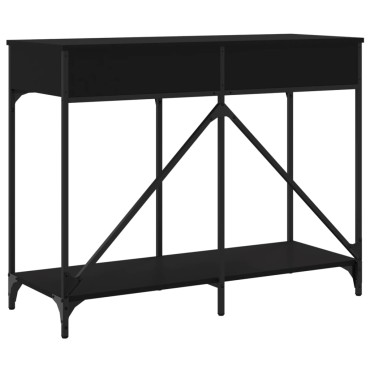 vidaXL Τραπέζι Κονσόλα Μαύρο 100x39x78,5cm από Επεξεργ. Ξύλο 1 τεμ.