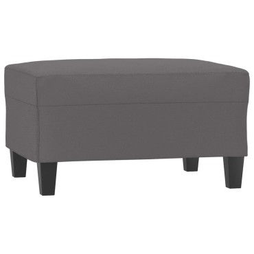 vidaXL Υποπόδιο Γκρι 70x55x41cm από Συνθετικό Δέρμα 1 τεμ.