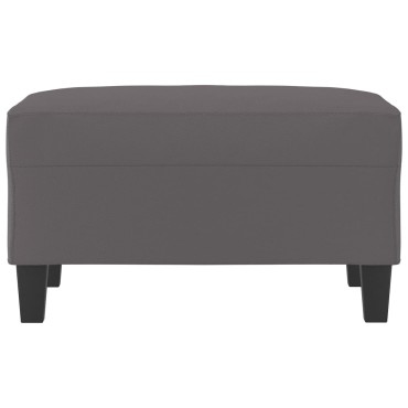 vidaXL Υποπόδιο Γκρι 70x55x41cm από Συνθετικό Δέρμα 1 τεμ.