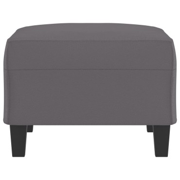 vidaXL Υποπόδιο Γκρι 70x55x41cm από Συνθετικό Δέρμα 1 τεμ.
