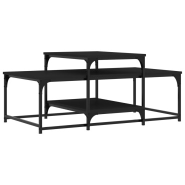 vidaXL Τραπεζάκι Σαλονιού Μαύρο 102x60x45cm από Επεξεργ. Ξύλο 1 τεμ.