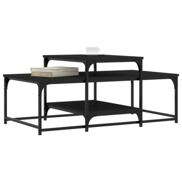 vidaXL Τραπεζάκι Σαλονιού Μαύρο 102x60x45cm από Επεξεργ. Ξύλο 1 τεμ.
