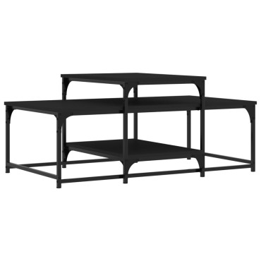 vidaXL Τραπεζάκι Σαλονιού Μαύρο 102x60x45cm από Επεξεργ. Ξύλο 1 τεμ.
