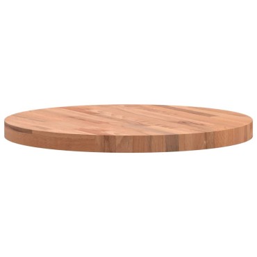 vidaXL Επιφάνεια Τραπεζιού Στρογγυλή 60x4cm Μασίφ Ξύλο Οξιάς 1 τεμ.