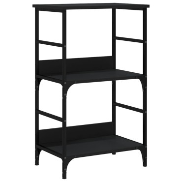 vidaXL Βιβλιοθήκη Μαύρη 50x33x82cm από Επεξεργασμένο Ξύλο 1 τεμ.