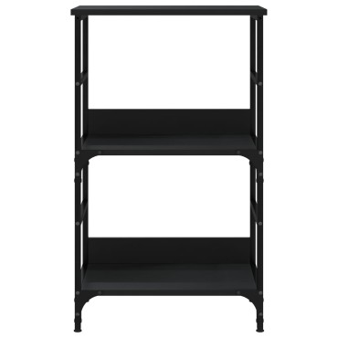 vidaXL Βιβλιοθήκη Μαύρη 50x33x82cm από Επεξεργασμένο Ξύλο 1 τεμ.