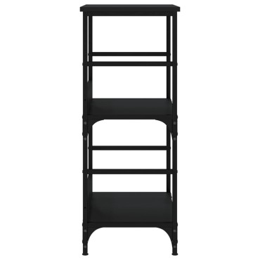 vidaXL Βιβλιοθήκη Μαύρη 50x33x82cm από Επεξεργασμένο Ξύλο 1 τεμ.