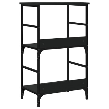 vidaXL Βιβλιοθήκη Μαύρη 50x33x82cm από Επεξεργασμένο Ξύλο 1 τεμ.